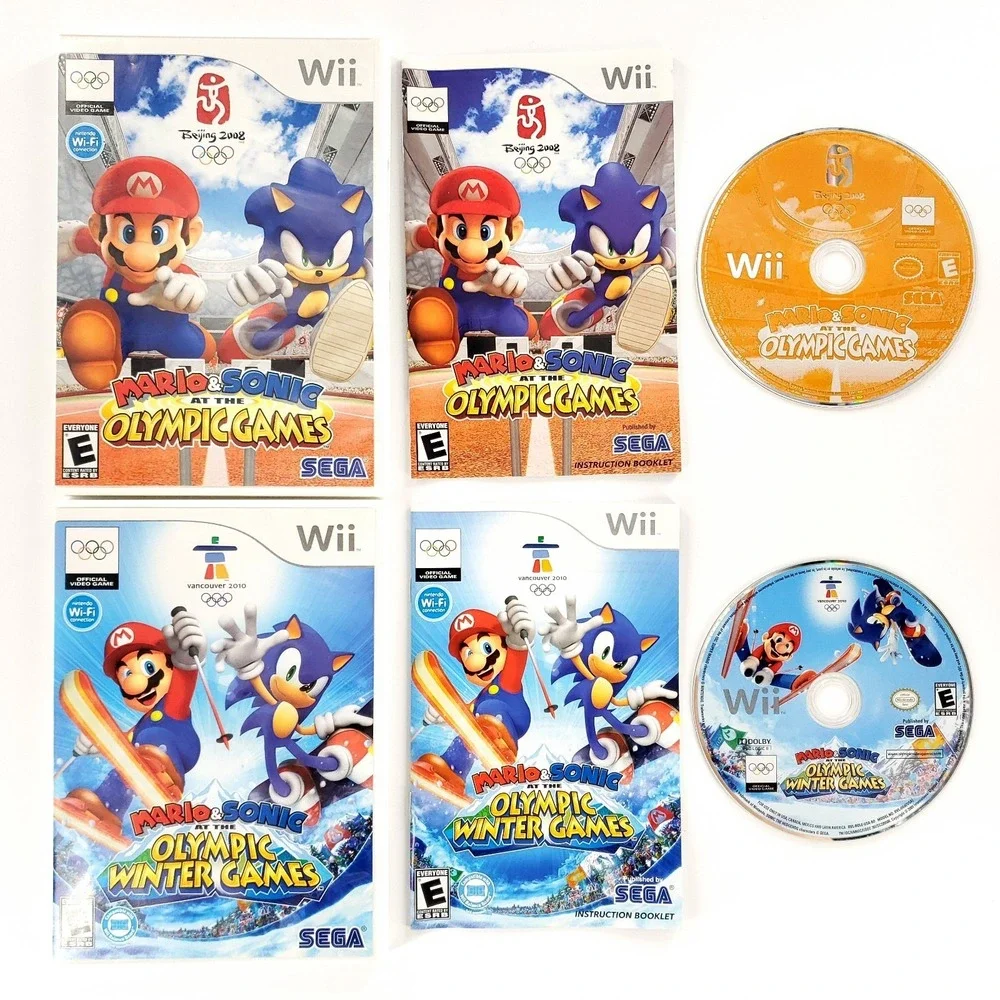 Mario & Sonic at the Olympic Games & Olympic Winter Games Nintendo Wii Complete